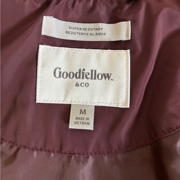 Goodfellow & Co Men's Burgundy Bomber Jacket - Picture 3 of 14
